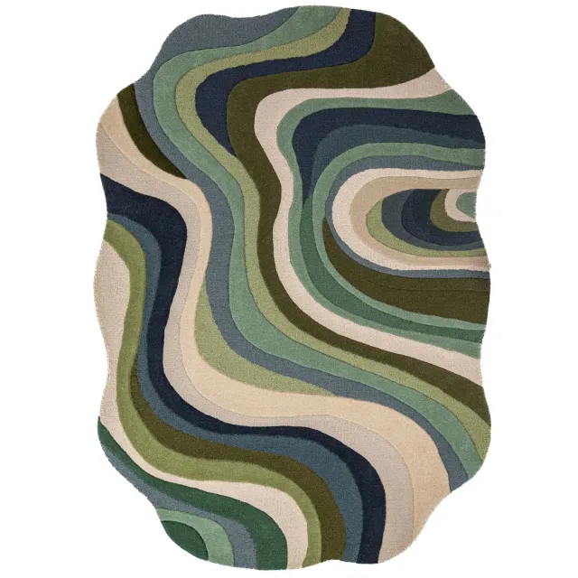 Flair Rugs Envy vloerkleed groen