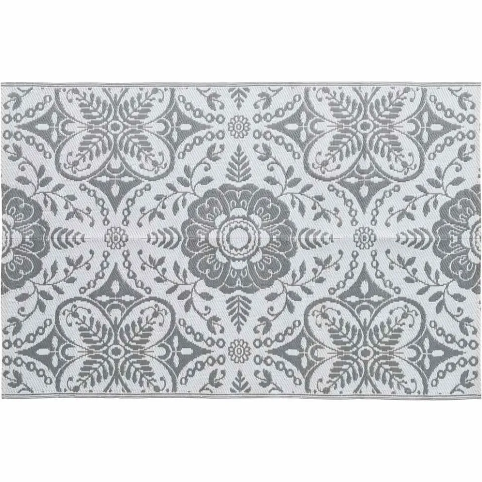 vidaXL Buitenkleed ARAKIL 190x290 cm PP lichtgrijs grijs