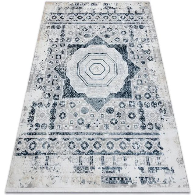 RUGSX Kleden Rugsx Modern tapijt DUKE 51542 crème / blauw 180x270 cm Beige