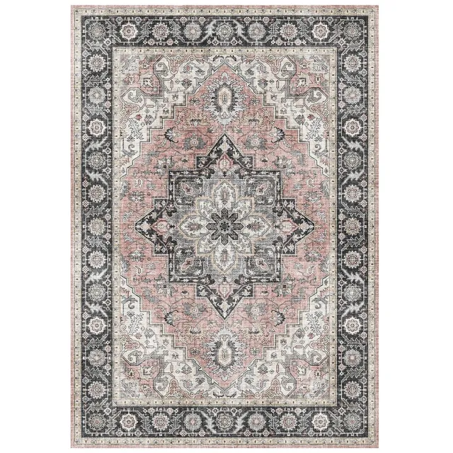 AFK Living Platgeweven tapijt met velours effect ANATOLIA grijs