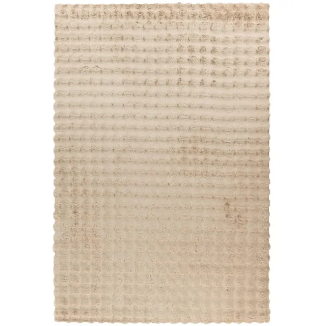 Dutch XXL Hoogpolig Vloerkleed | Tapijt | Harmony | Ribbels | Beige | 120x170 cm