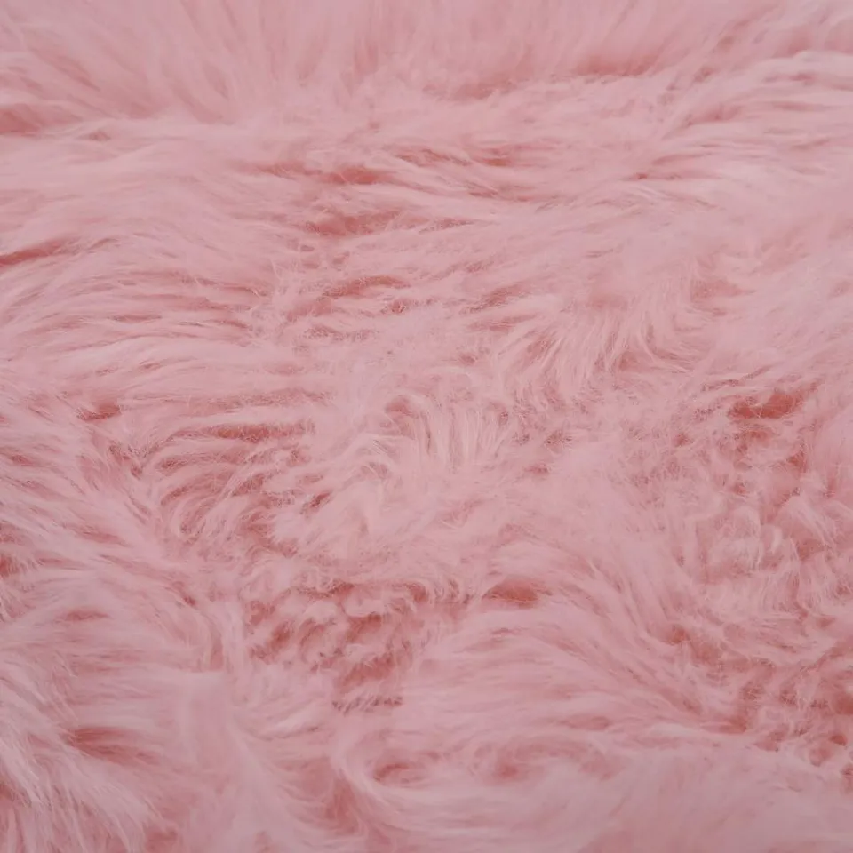 vidaXL Vloerkleed 60x90 cm kunstschapenvacht roze, foto 4