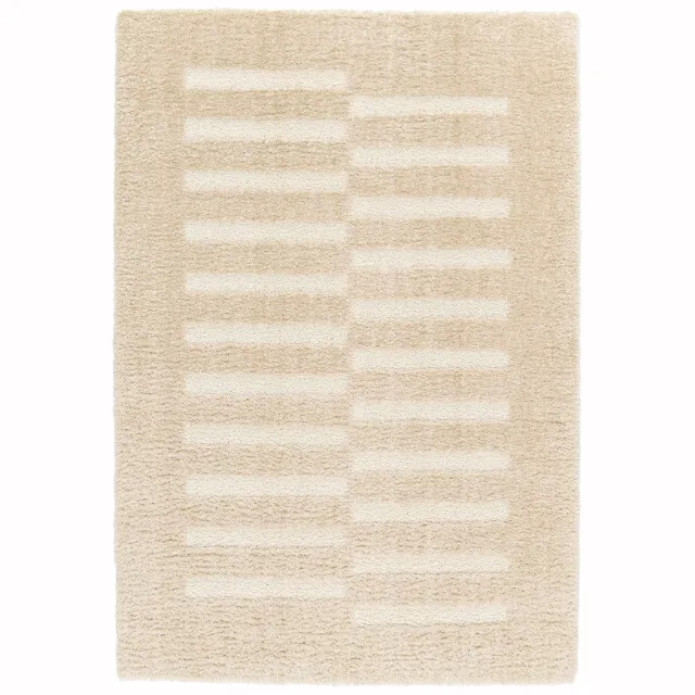 AFK Living Zacht en dik tapijt met reliëfeffect PASSAGE beige