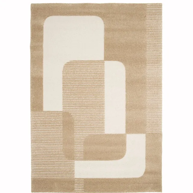 AFK Living Zacht en elegant reliëftapijt VAUBAN beige