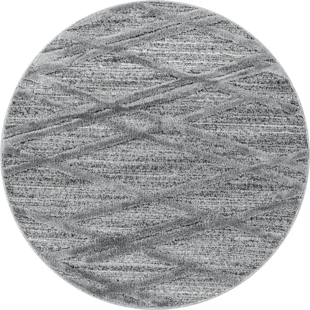 Ayyildiz Rond scandinavisch vloerkleed - Pitea Double Grijs