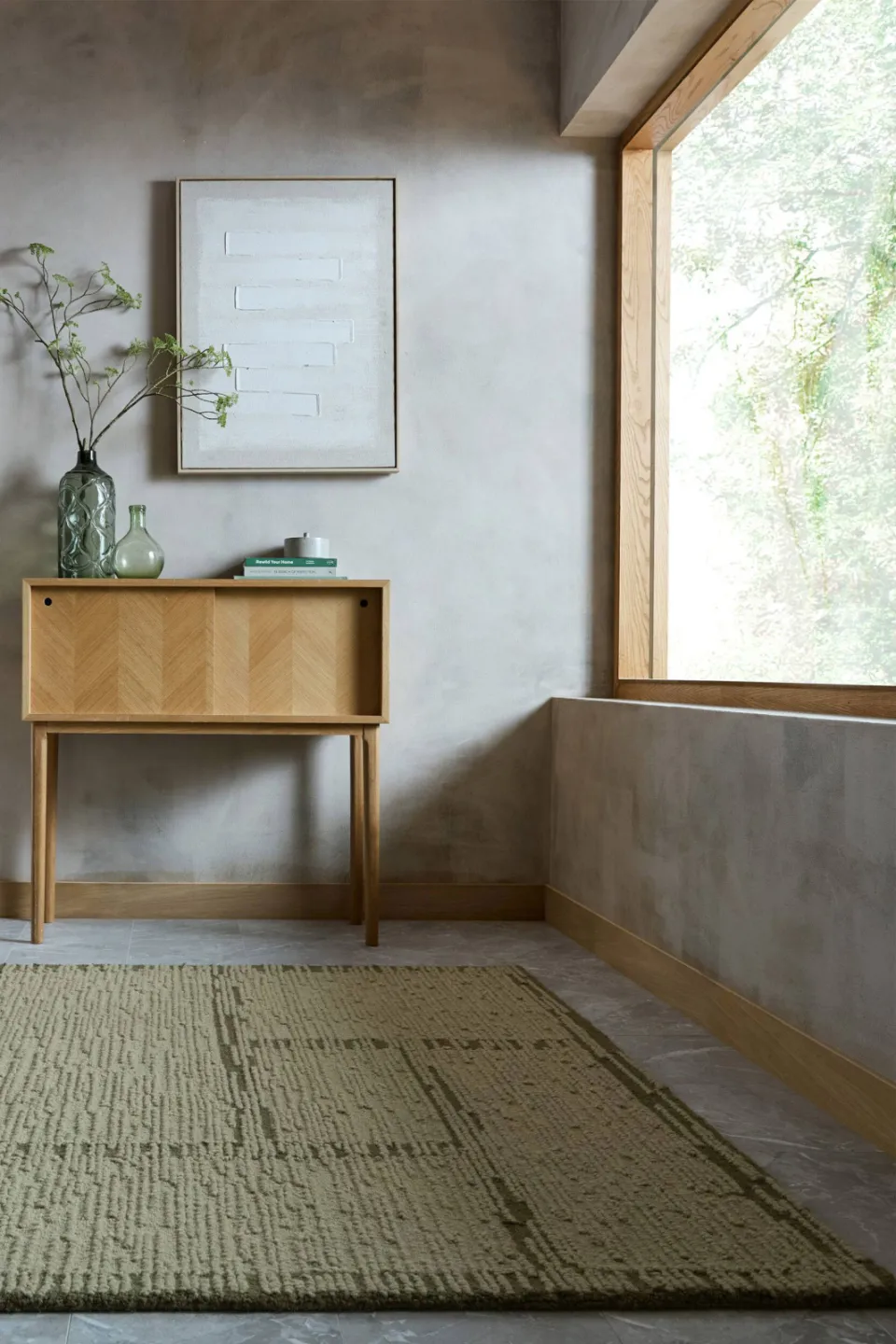 Flair Rugs Harris Modula vloerkleed groen, foto 2
