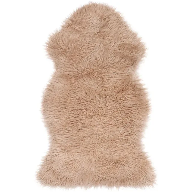 Lavandoux Imitatie Schapenvacht - 58 x 99 cm - Beige
