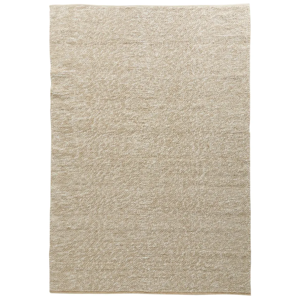 NOUS Living Dith wollen vloerkleed zand zand/beige/off white