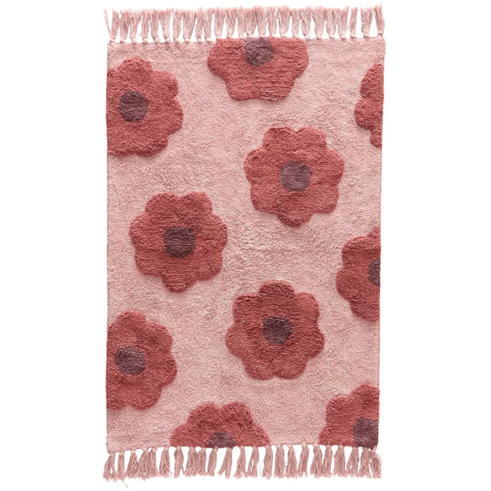 NOUS Kids kindervloerkleed Amelie roze