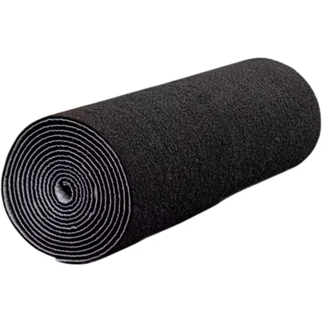 rimmo DIY Wasbaar Nano-Absorptie Vloerkleed – Zacht, Antislip Tapijt voor Woonkamer, Slaapkamer of Badkamer, Dikke Tapijtdecoratie, Herbruikbaar en Waterbestendig - Zwart - Maat 40cm x 300cm