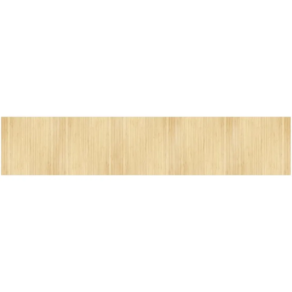 vidaXL Vloerkleed rechthoekig 100x500 cm bamboe lichtnaturel beige, foto 4