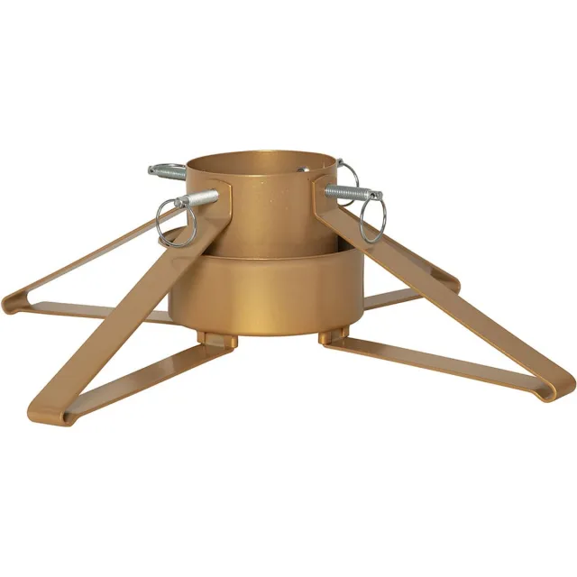 Star Trading Boomstandaard "Granig" van metaal, goud, voor bomen met een diameter van 3,5-8,5 cm, tot maximaal 2,6 m, watertank van 0,9 liter, 50 cm