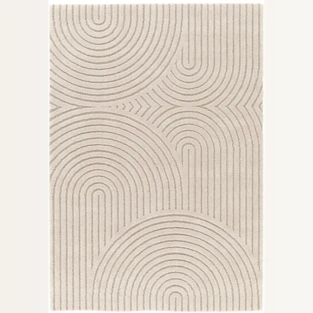 AFK Living Zacht reliëf tapijt elegant GROOVE beige