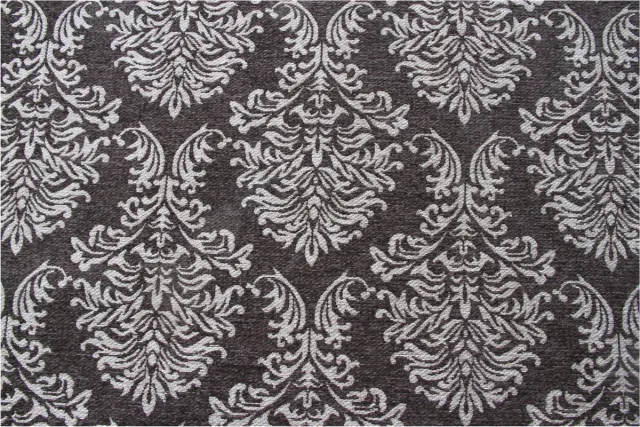 Padiro elegant laagpolig vloerkleed 200 x 290 cm - grijsbeige - vintage patroon - voor vloerverwarming - van polyester en katoen