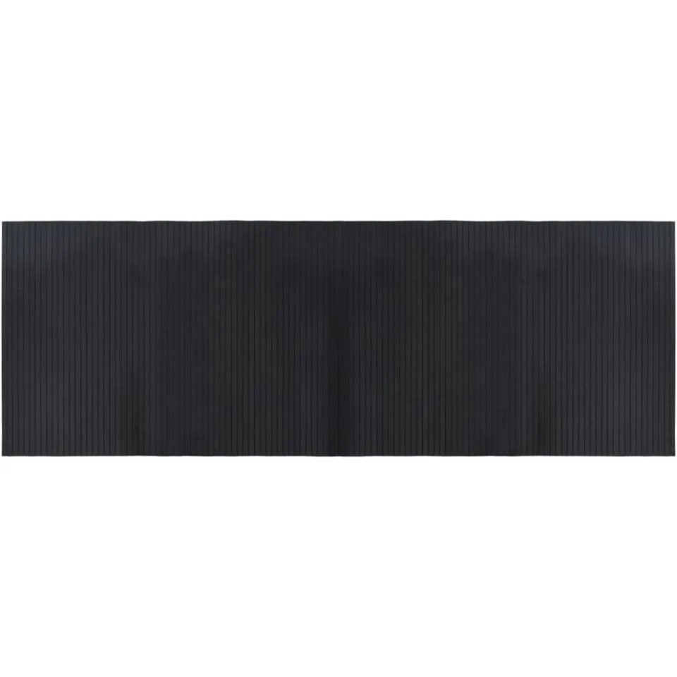 vidaXL Vloerkleed rechthoekig 70x200 cm bamboe zwart, foto 2