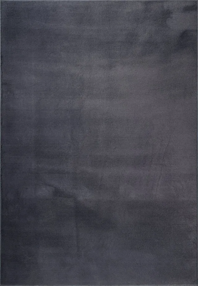 the carpet , Cosy Vloerkleed, Knuffelzacht bontkleed, wasbaar, Antraciet, 140x200 cm