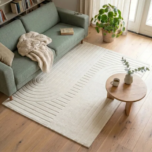 Fraai Scandinavisch vloerkleed - Charm Arches Wit - 160x230cm