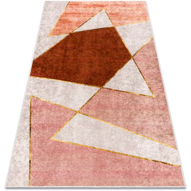 RUGSX Kleden Rugsx MIRO 52097.802 tapijt wasbaar geometrisch antislip 80x150 cm Roze