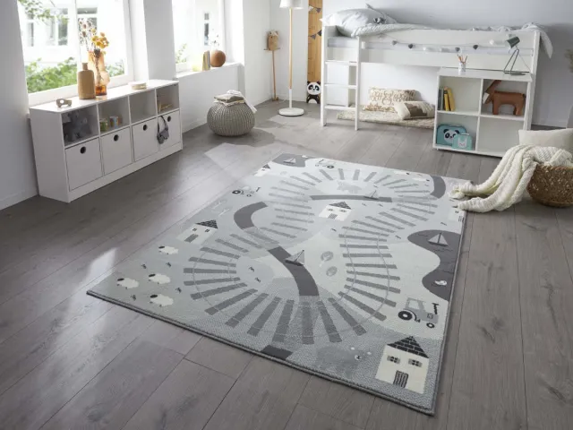 Hanse Home Speelkleed - Rail Track grijs 120x170 cm
