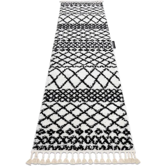 RUGSX Kleden Rugsx Tapijt, Vloerbekleding BERBER SAFI wit - voor 70x250 cm