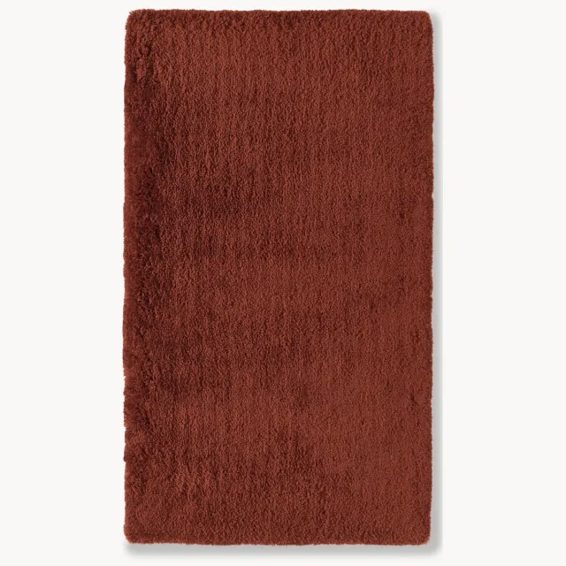 Westwing Collection Hoogpolig extra zacht vloerkleed Leighton Wijnrood