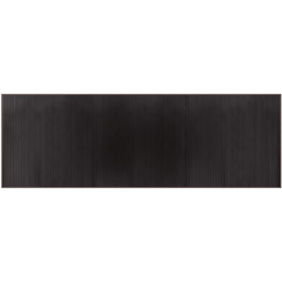 vidaXL Vloerkleed rechthoekig 100x300 cm bamboe donkerbruin bruin, foto 3