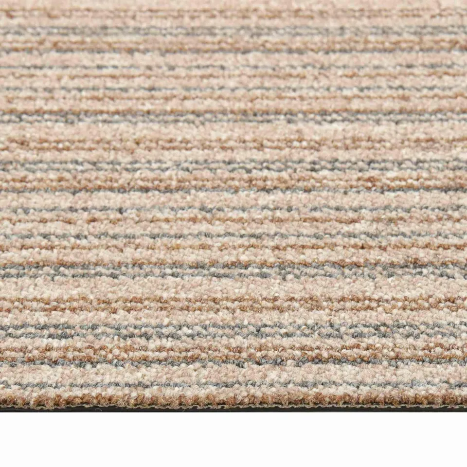 vidaXL Tapijt 20 st Gestreept Beige 50 x 50 cm 100% Polypropyleen, foto 4