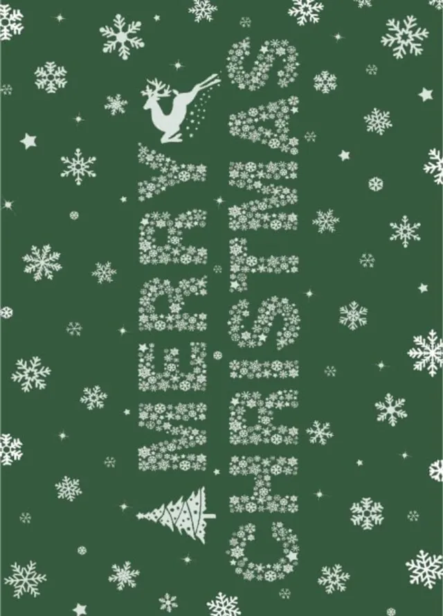 Triumpunpre Kerst vloerkleed antislip wasbaar 120x170 cm groen voor binnen en buiten