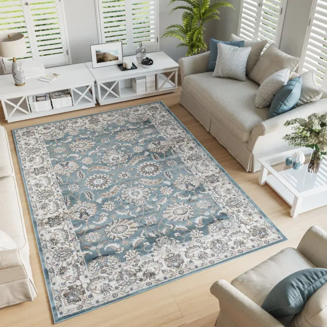 Tapiso Dubai Vloerkleed Oriental Oosters Grijs Tapijten, foto 4