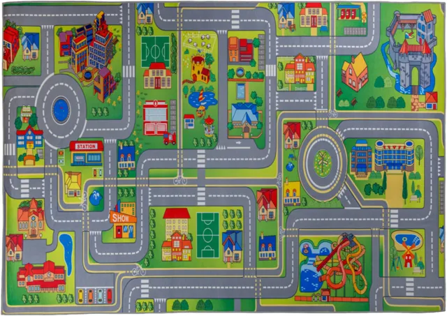 Hamat Speelkleed Play Fun 140 x 200 cm - Speelkleed - Kindertapijt - Vloerkleed - Polyester - Antislip Veelkleurig