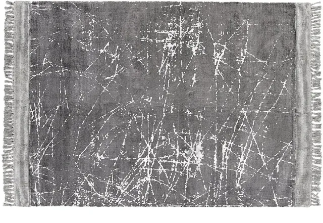 Beliani HANLI - Vloerkleed - Grijs - Viscose, foto 2