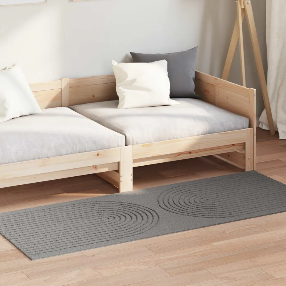 vidaXL Binnen kleed GALATI Grijs 80 x 200 cm Polyester Medium Pile, foto 3