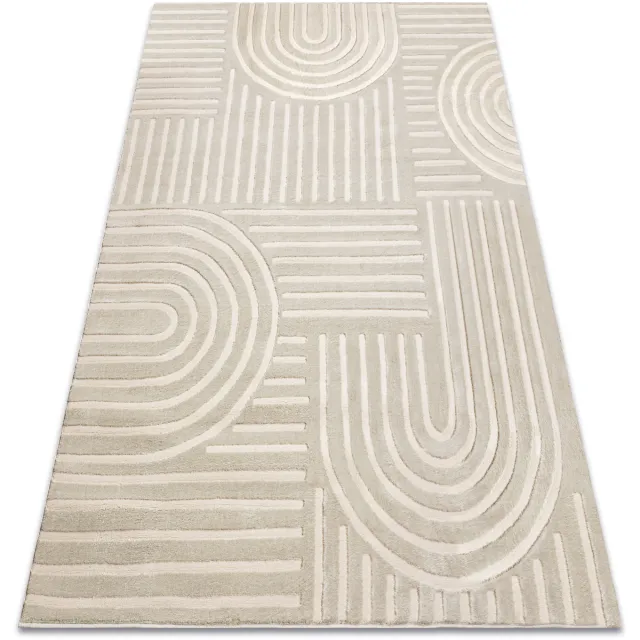 RUGSX Kleden Rugsx Tapijt BALANCE 1918 taupe - Geometrisch, structure Beige