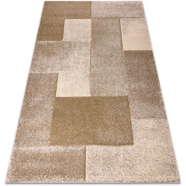 RUGSX Kleden Rugsx ARCANA 1665 vloerkleed beige / groen geometrisch