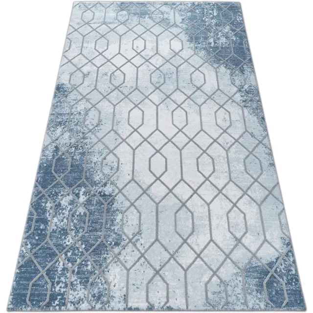 RUGSX Kleden Rugsx Tapijt ACRYL VALENCIA 3951 HEKSAGON blauw