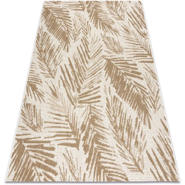 RUGSX Kleden Rugsx FLAT 48977256 Sisal tapijt Bladje Palm - 80x150 cm Beige