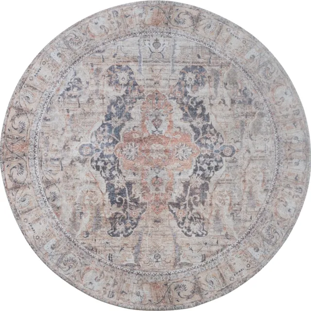 Veer Carpets Vloerkleed Mahal Beige 00 - Laagpolig Vloerkleed – Vintage / Klassiek Design