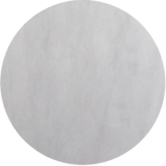 Dutch XXL Rond Wasbaar Vloerkleed | Tapijt | Sky | Uni | Zilver | 160x160 cm