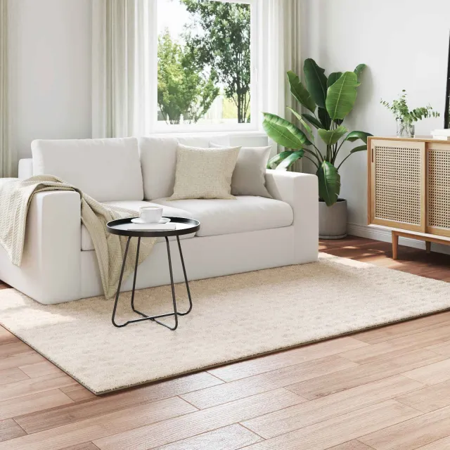 vidaXL Binnen kleed SIROLO Beige 120 x 170 cm Polyester Medium Pile, foto 2