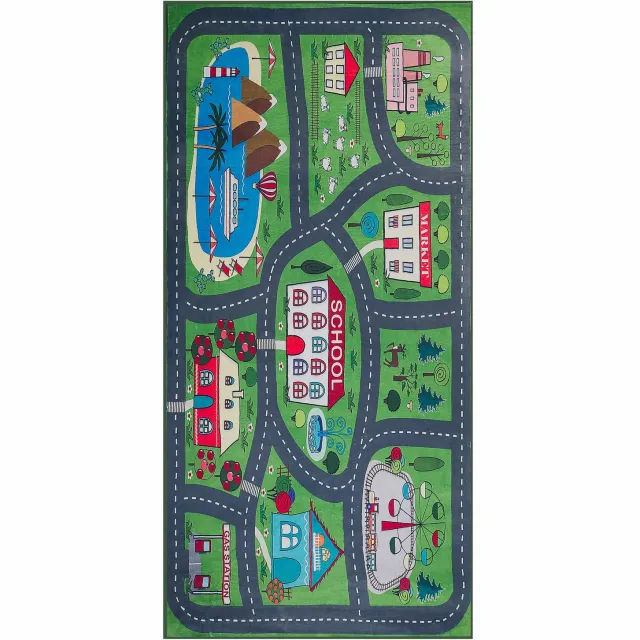 Beliani TUTAK - Kindervloerkleed - Groen - Polyester