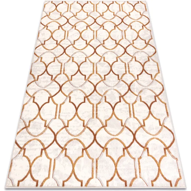 RUGSX Kleden Rugsx Tapijt Wol ANGEL 7905 / 52822 Ornament, 80x150 cm Beige