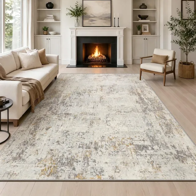Duraxl Vloerkleed - Kortharig - 140 x 200 cm - Beige