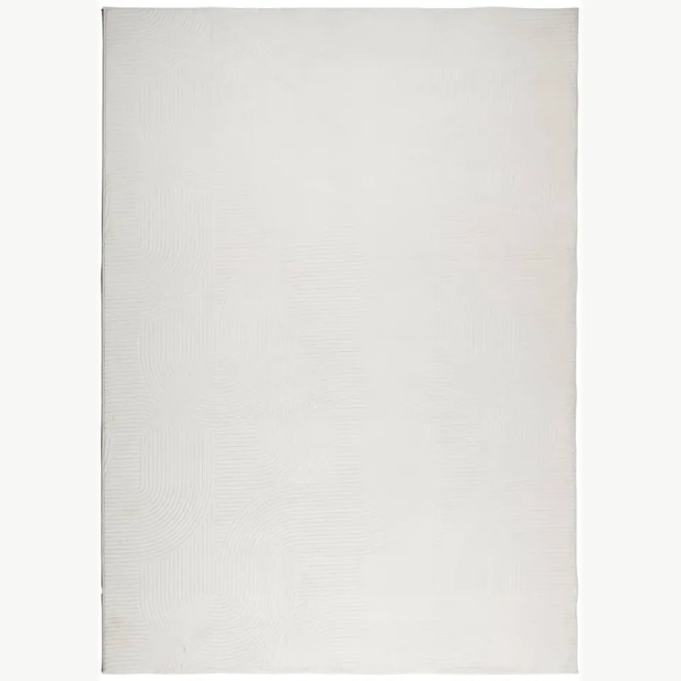 vidaXL Vloerkleed IZA laagpolig Scandinavisch 240x340 cm crèmekleurig, foto 3