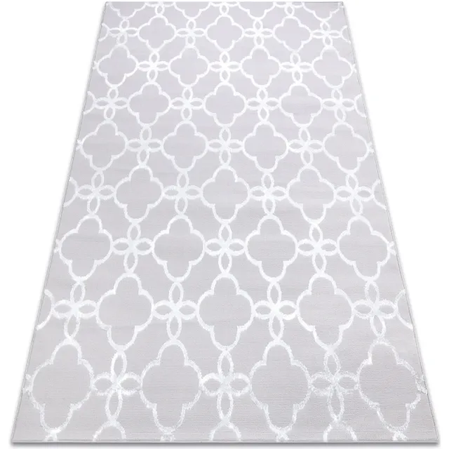 RUGSX Kleden Rugsx Tapijt MEFE modern 8504 klaver ,bloemen - 80x150 cm Grijs