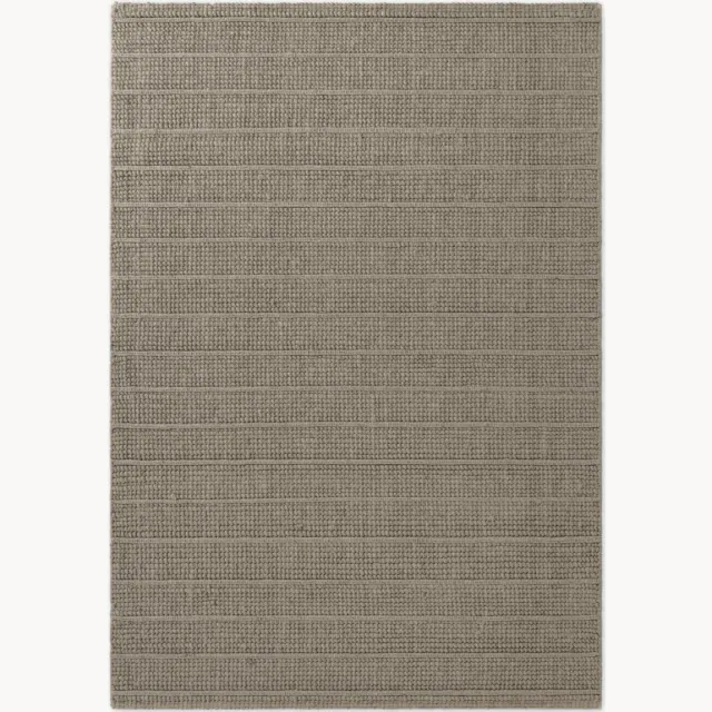 Ted Baker Handgeweven wollen laagpolig vloerkleed Parker Grijs