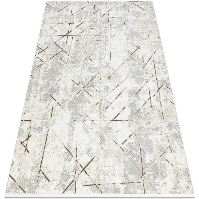 RUGSX Kleden Rugsx Modern tapijt DUKE 51393 crème / goud 160x220 cm Beige