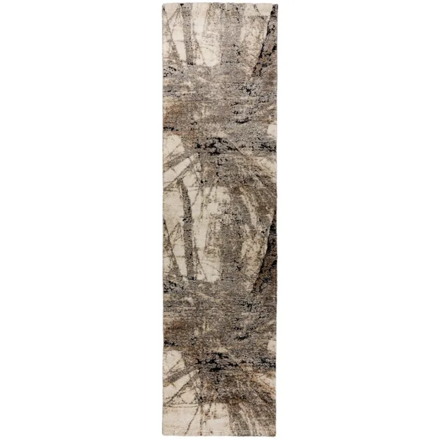 Meghan Lalee Vloerkleed Bologna 460 grijs – 80 x 300 cm – polypropyleen & polyester, machinegeweven