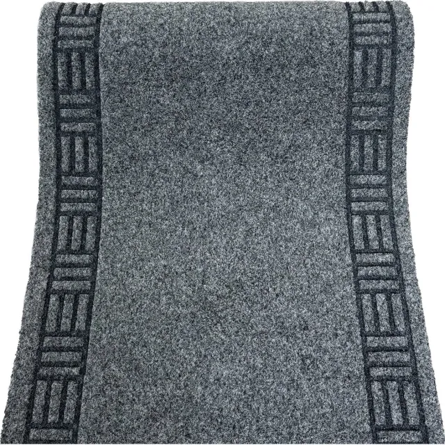 JYG Tapijtloper - Keukenloper - 66x300cm - Monaco Grijs - 66cm breed- variabele lengtes - antislip - onderhoudsvriendelijk - vloerkleed - op maat - vloerkleed hal - tapijt inkom - kitchenrunner