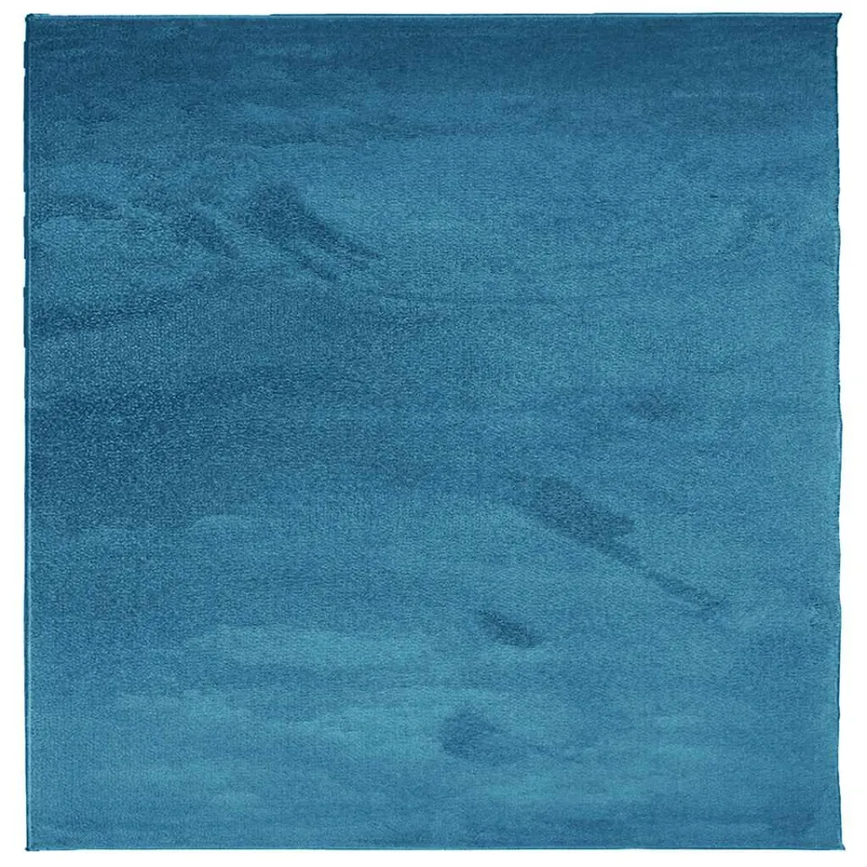 vidaXL Vloerkleed OVIEDO laagpolig 240x240 cm turquoise, foto 3