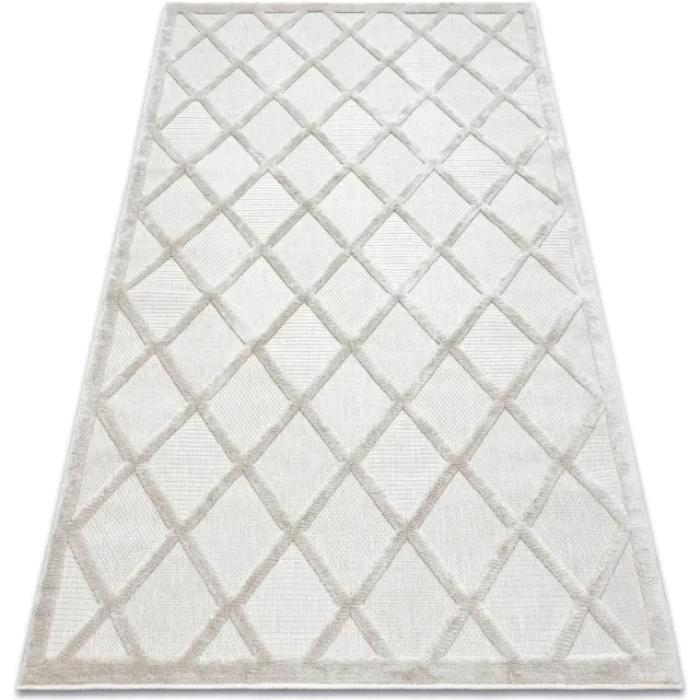 RUGSX Kleden Rugsx Tapijt SANTO SISAL 58365B geruite, trellis beige 180x270 cm